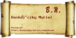 Benkóczky Muriel névjegykártya